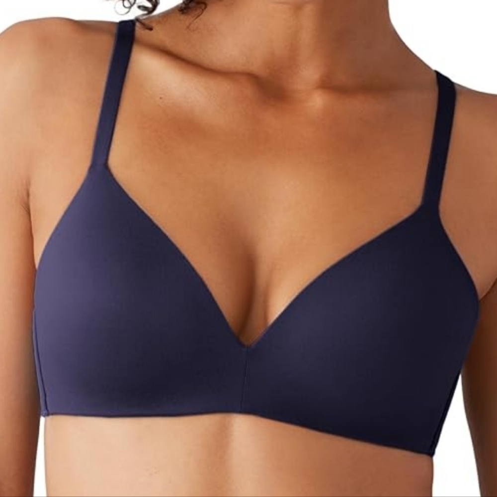 Wacoal Women's How Perfect Wire Free T-shirt Bra/Navy Blue/US 34C